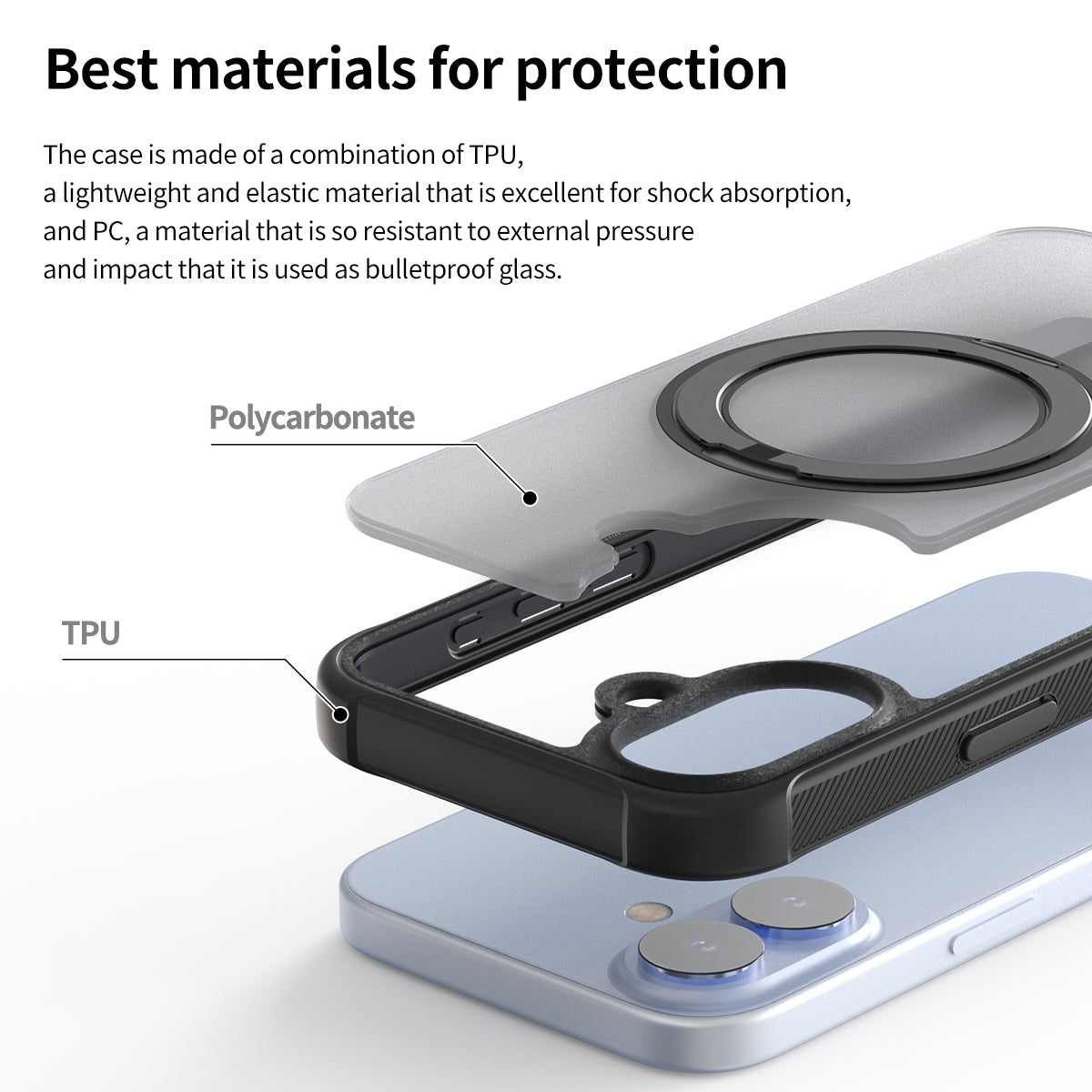 Araree Duple M Stand เคสกันกระแทกพร้อมขาตั้ง สำหรับ iPhone 17/ 17 Air/ 17 Pro/ 17 Pro Max มีแถบกันกระแทก