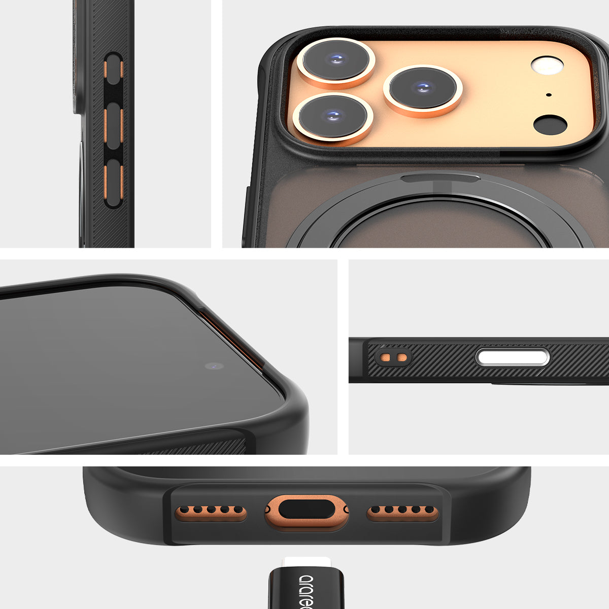 Araree Duple M Stand เคสกันกระแทกพร้อมขาตั้ง สำหรับ iPhone 17/ 17 Air/ 17 Pro/ 17 Pro Max มีแถบกันกระแทก