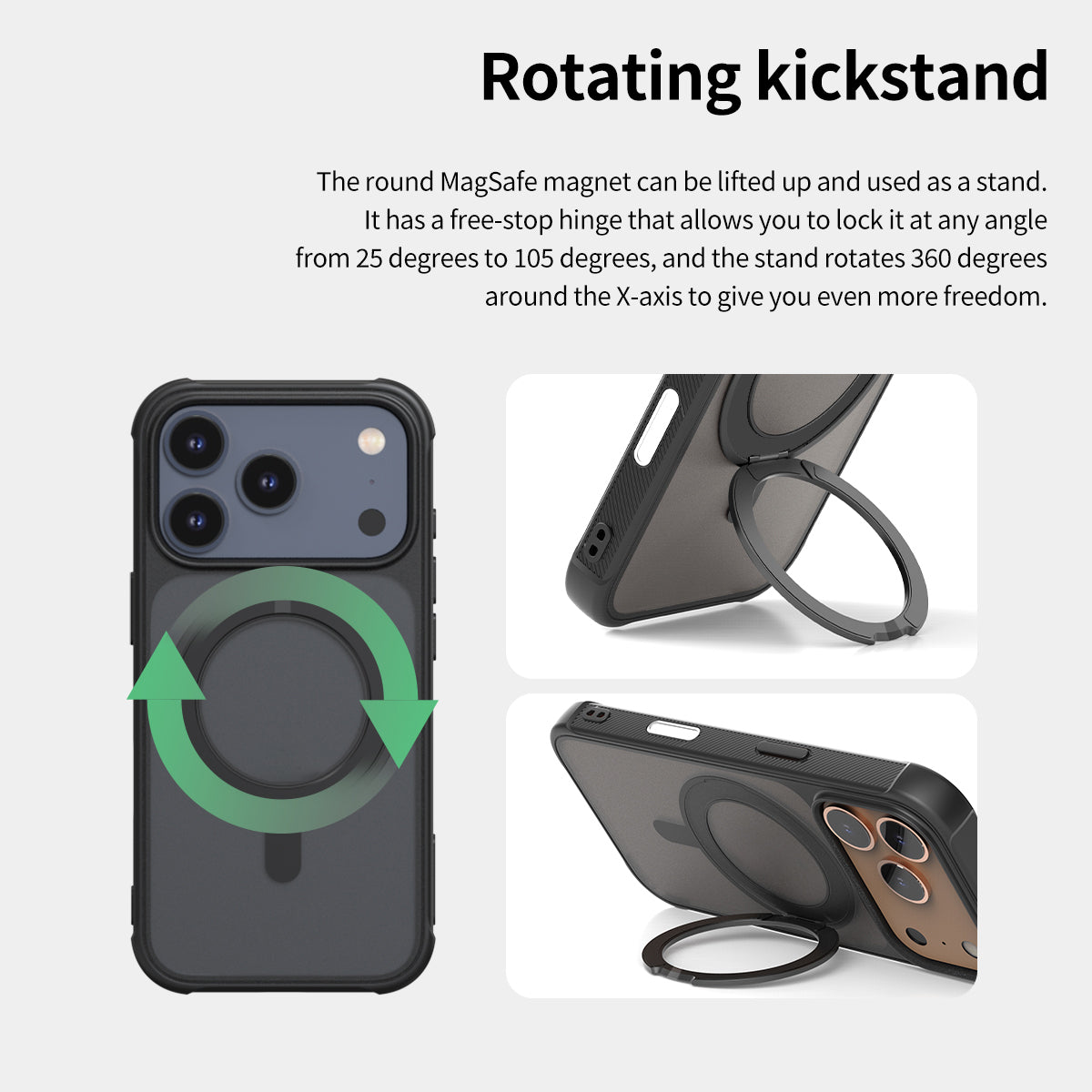 Araree Duple M Stand เคสกันกระแทกพร้อมขาตั้ง สำหรับ iPhone 17/ 17 Air/ 17 Pro/ 17 Pro Max มีแถบกันกระแทก