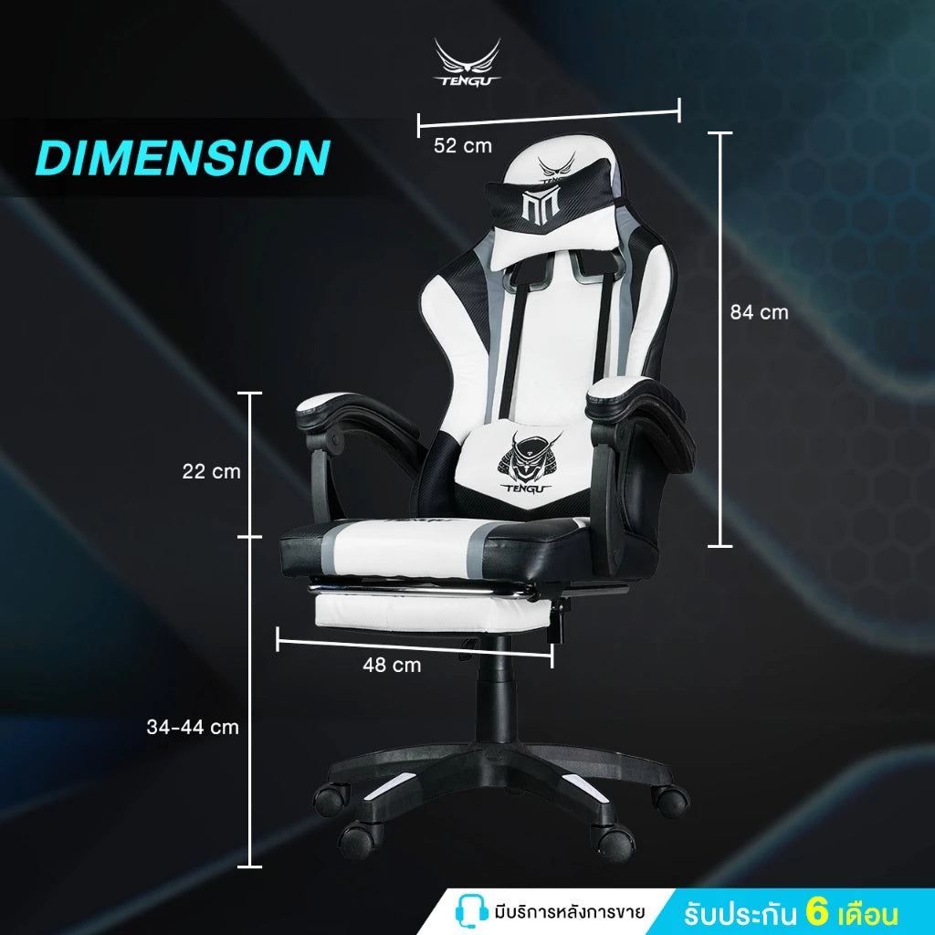 Tengu Muramasa Gaming Chair เก้าอี้เกมมิ่ง ปรับเอนนอนได้ 135 องศา พร้อมที่พักขา