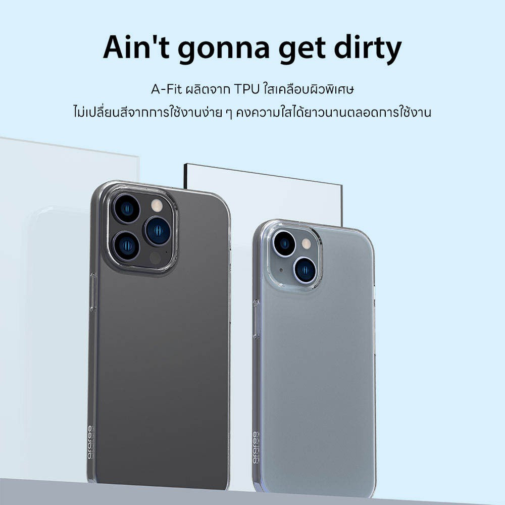 ARAREE A-Fit เคสใสเนื้อนุ่ม สำหรับ 15 / 15 Plus / 15 Pro / 15 Pro Max