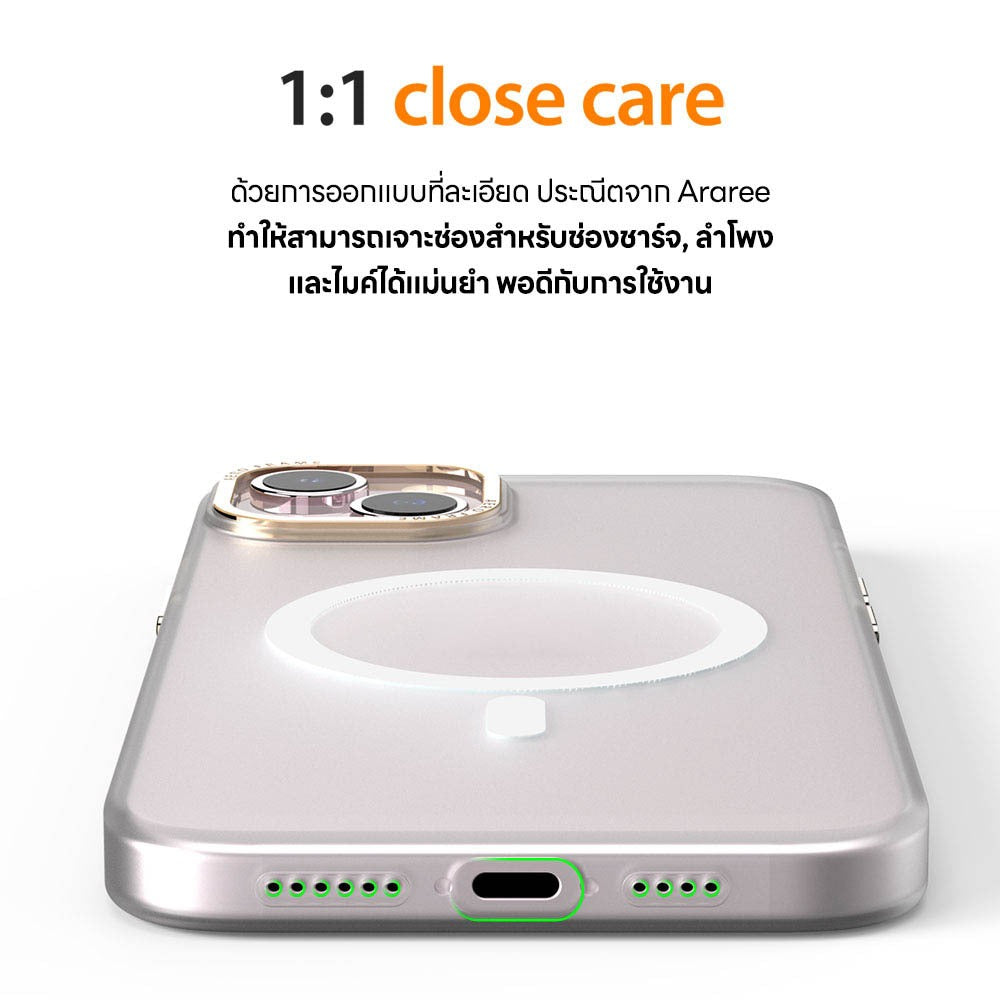 ARAREE Aero Frame เคสกันกระแทก สำหรับ 15 / 15 Plus / 15 Pro / 15 Pro Max