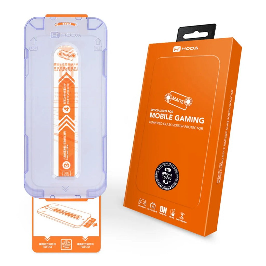 Hoda Glass Protector Matte Anti-Glare ฟิล์มกระจกเกมเมอร์ สำหรับ 16 Pro / 16 Pro Max