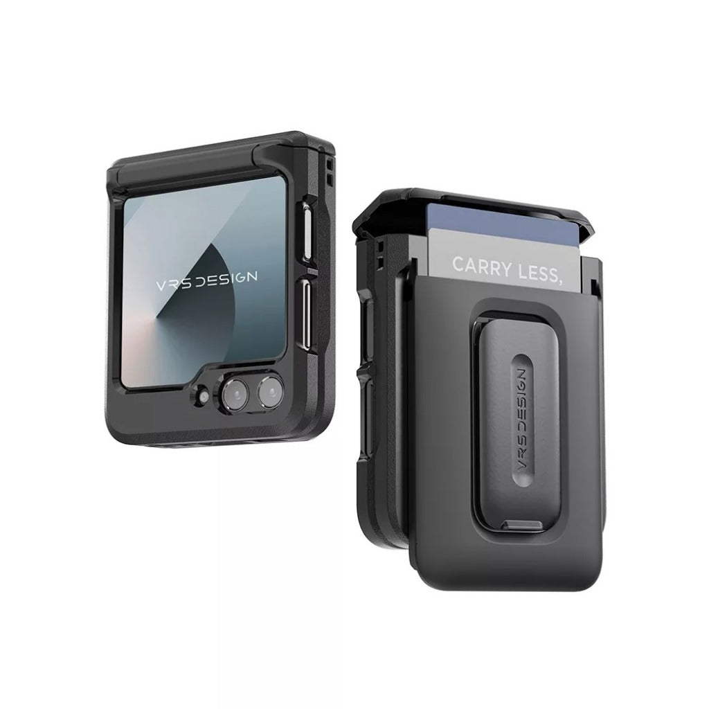 VRS D-Wallet Orb เคสกันกระแทก สำหรับ Samsung Galaxy Z Flip 6 - มีช่องใส่บัตรและขาตั้งในตัว