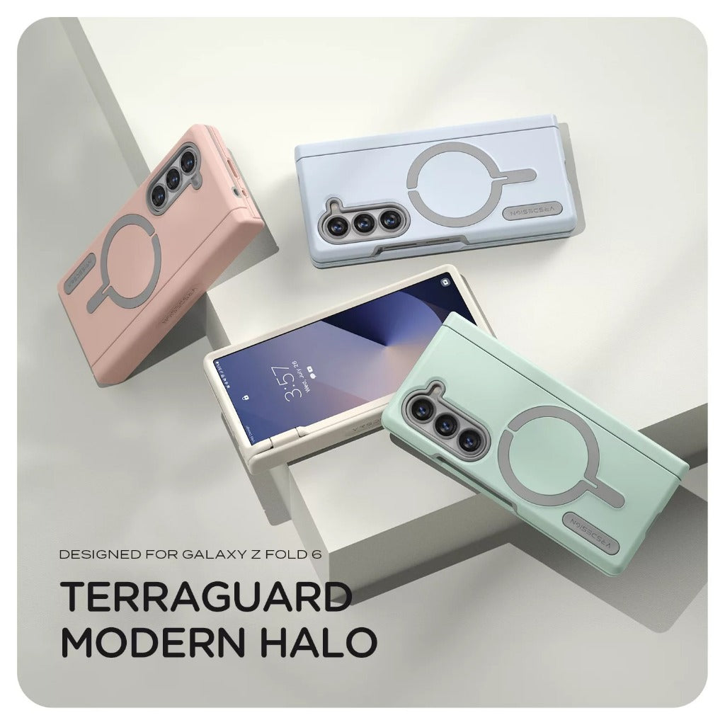VRS Terra Guard Modern Halo เคสกันกระแทก สำหรับ Samsung Galaxy Z Fold 6 - มีแม่เหล็ก Magnetic
