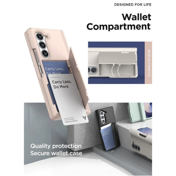 VRS Terra Guard Modern Go เคสกันกระแทก สำหรับ Samsung Galaxy Z Fold 6 - มีช่องใส่บัตร