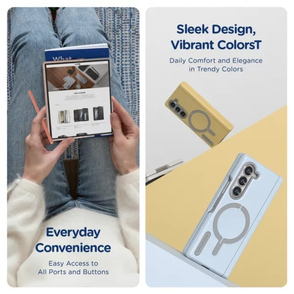 VRS Terra Guard Modern Halo เคสกันกระแทก สำหรับ Samsung Galaxy Z Fold 6 - มีแม่เหล็ก Magnetic