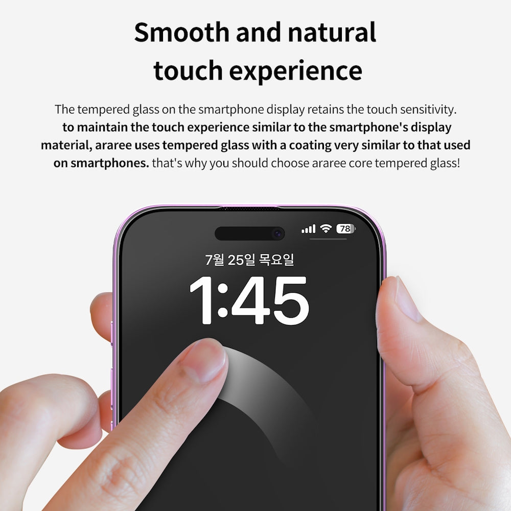 ARAREE CORE GLASS ฟิล์มปกป้องหน้าจอ สำหรับ 16 / 16 Plus / 16 Pro / 16 Pro Max