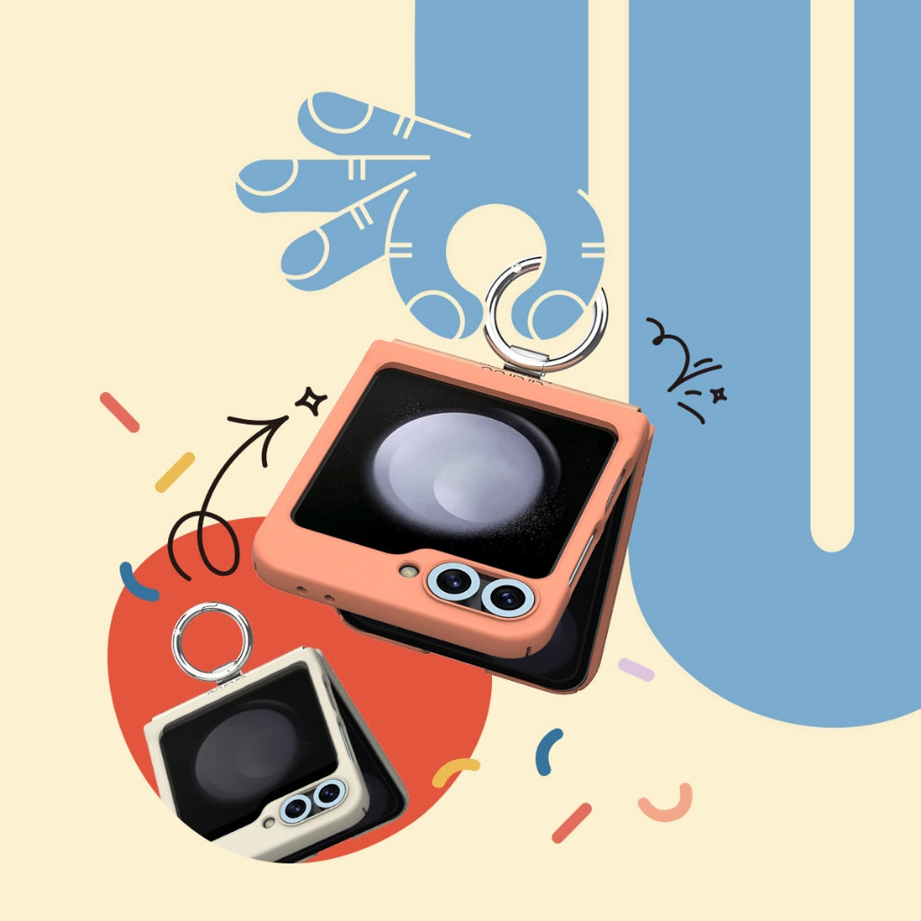 Araree Aero Flex R เคสกันกระแทก สำหรับ Samsung Galaxy Z Flip 6 - มีห่วง FINGER RING (Metal)