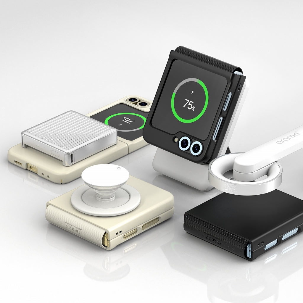 Araree Aero Flex M เคสกันกระแทก สำหรับ Samsung Galaxy Z Flip 6 - แบบมีแม่เหล็ก (Magnetic)