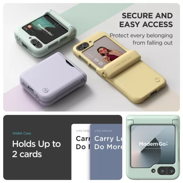 VRS Terra Guard Modern Go เคสกันกระแทก สำหรับ Samsung Galaxy Z Flip 6 - มีช่องใส่บัตร