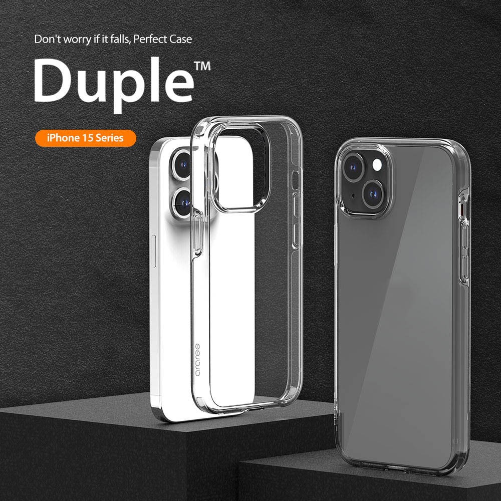 ARAREE Duple เคสใสกันกระแทก สำหรับ 15 / 15 Plus / 15 Pro / 15 Pro Max