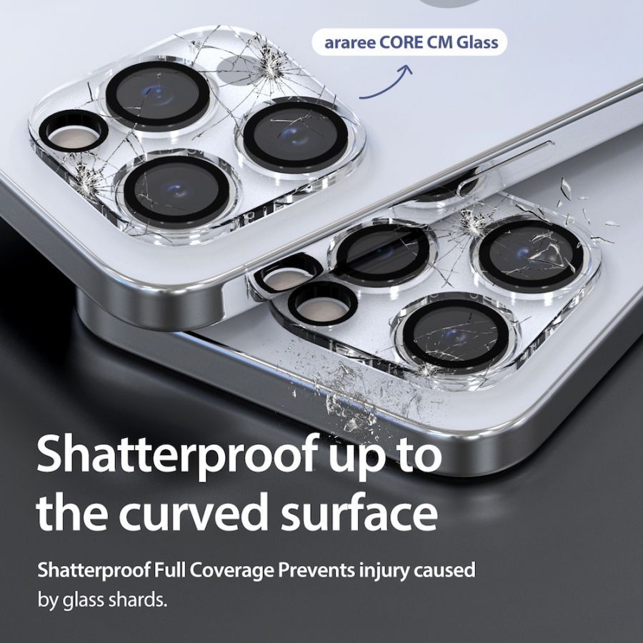 ARAREE Core Camera กระจกกันรอยเลนส์กล้อง สำหรับ 15 Pro - สี Clear