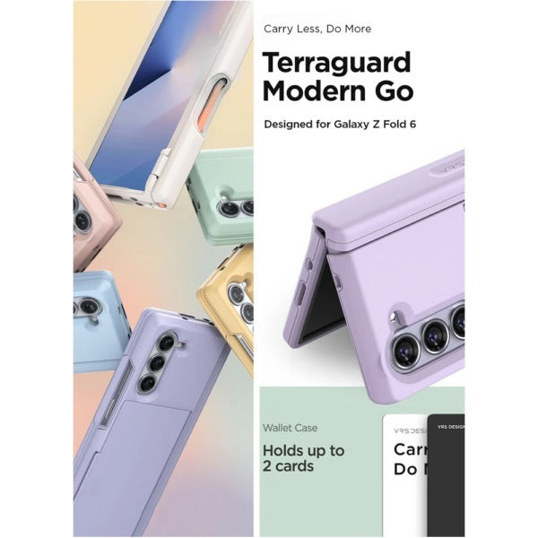 VRS Terra Guard Modern Go เคสกันกระแทก สำหรับ Samsung Galaxy Z Fold 6 - มีช่องใส่บัตร