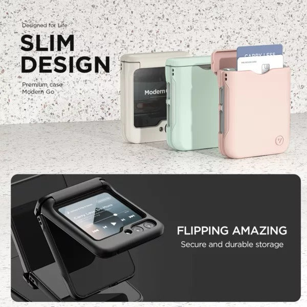 VRS Terra Guard Modern Go เคสกันกระแทก สำหรับ Samsung Galaxy Z Flip 6 - มีช่องใส่บัตร