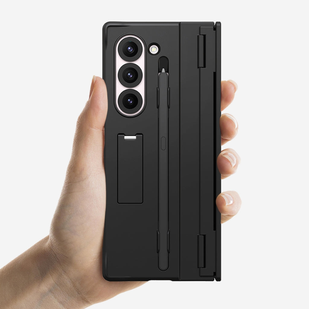 Araree Nukin 360 SP เคสกันกระแทก สำหรับ Samsung Galaxy Z Fold 6 - สี Black (พร้อมขาตั้งในตัว)