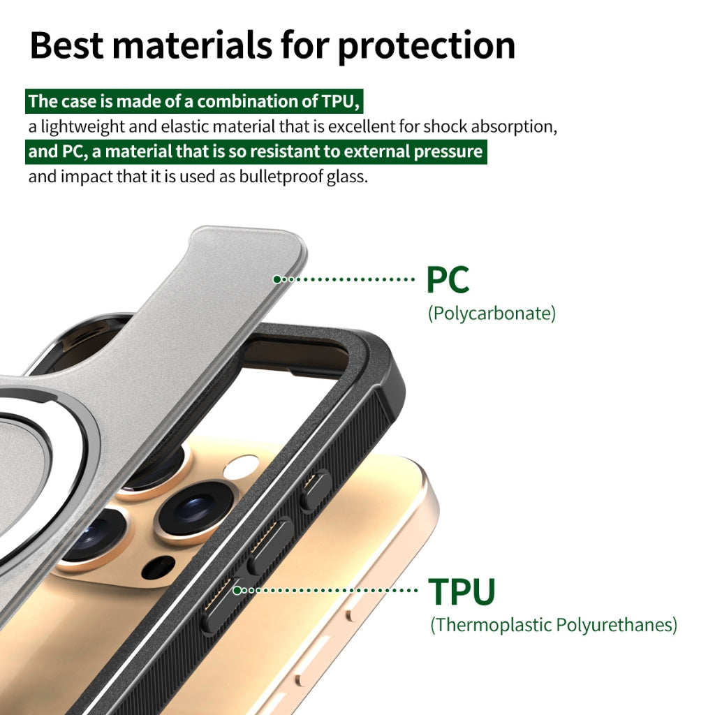 ARAREE Duple M STAND เคสกันกระแทกขาตั้งในตัวสำหรับ 16 Pro / 16 Pro Max