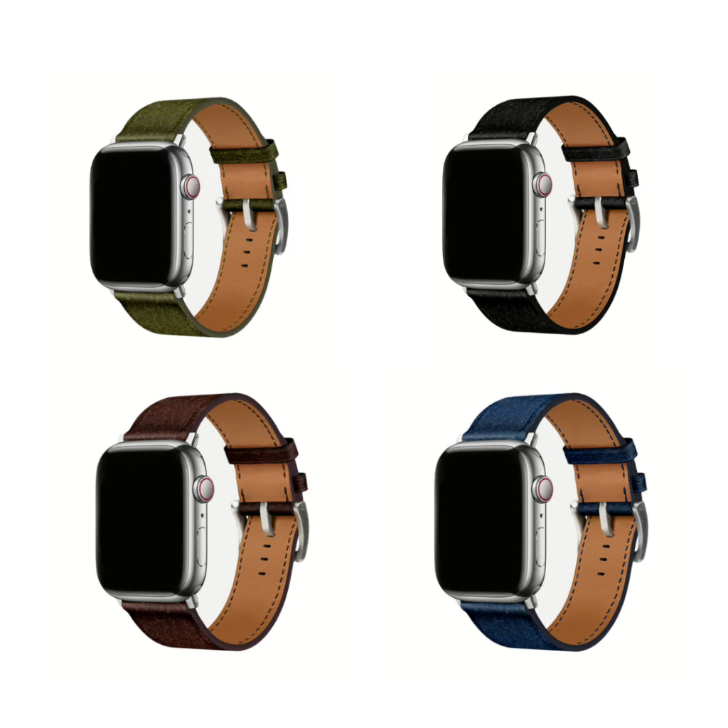 GRAMS(28) 161 Modern Band (Snowflake Leather) สายนาฬิกา Apple Watch 42/44/45/49mm – รับประกัน 1 ปี