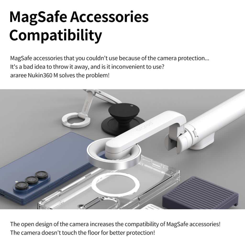 ARAREE Nukin 360 M เคสกันกระแทกสำหรับ Samsung Galaxy Z Fold 7 - มีแม่เหล็ก Magnetic