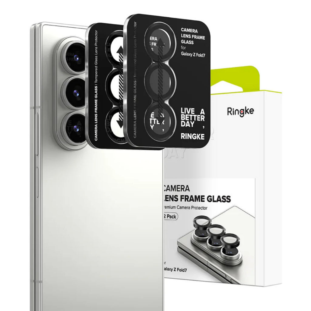 Ringke Camera Lens Frame Glass กระจกเลนส์กล้อง Galaxy Z Fold 7 (ฟิล์ม2ชิ้น) - รับประกัน 1 ปี
