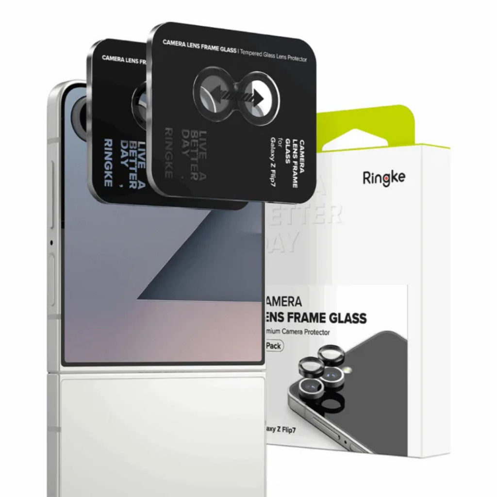 Ringke Camera Lens Frame Glass กระจกเลนส์กล้อง Galaxy Z Flip 7 (ฟิล์ม2ชิ้น)
