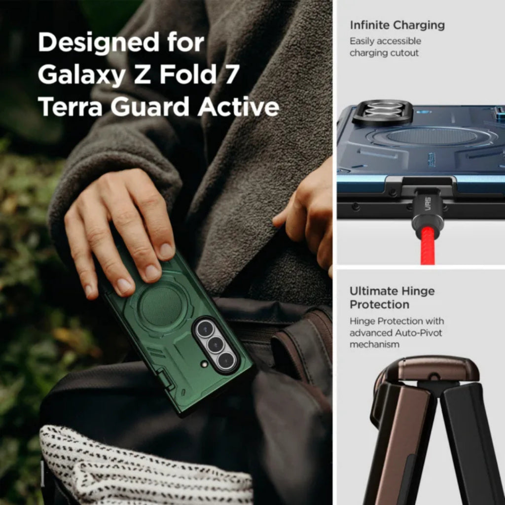 VRS Terra Guard Active เคสกันกระแทกสำหรับ Galaxy Z Fold 7 - รับประกัน 1 ปี