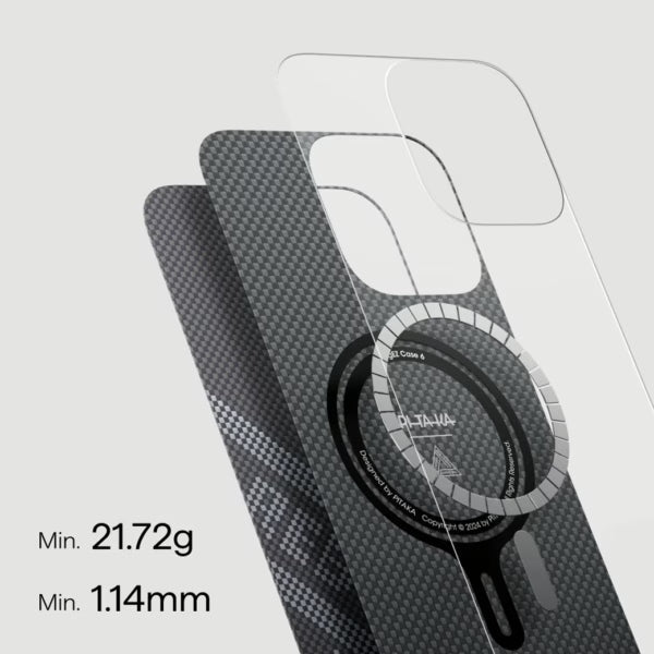 Pitaka Re-TROS Rebuilding (Tactile Woven) เคสเส้นใยอะรามิดระดับพรีเมียม สำหรับ 16 Pro / 16 Pro Max