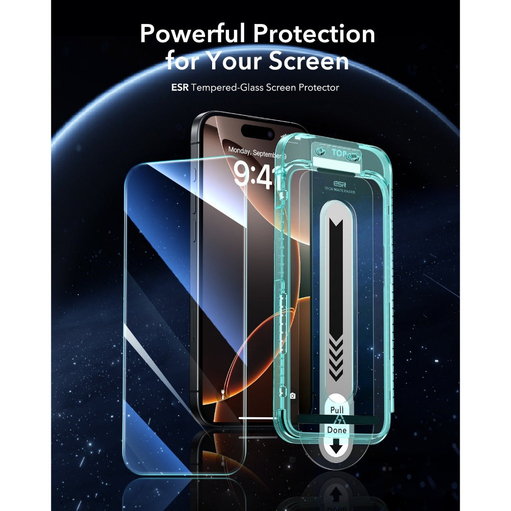 ESR Tempered Glass Screen Protector ฟิล์มกระจกสำหรับ 16 / 16 Plus / 16 Pro / 16 Pro Max - สี Clear