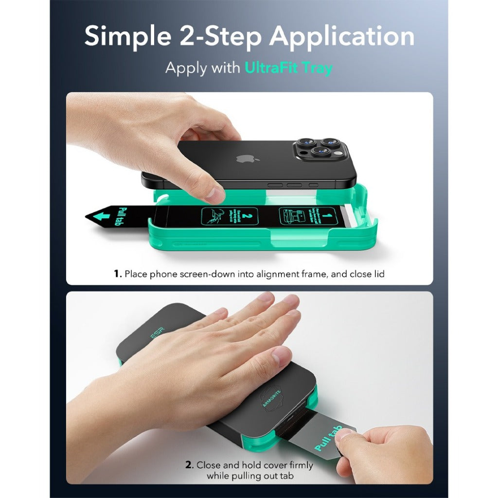 ESR Armorite Screen Protector ฟิล์มกระจกสำหรับ 16 / 16 Plus / 16 Pro / 16 Pro Max - สี Clear