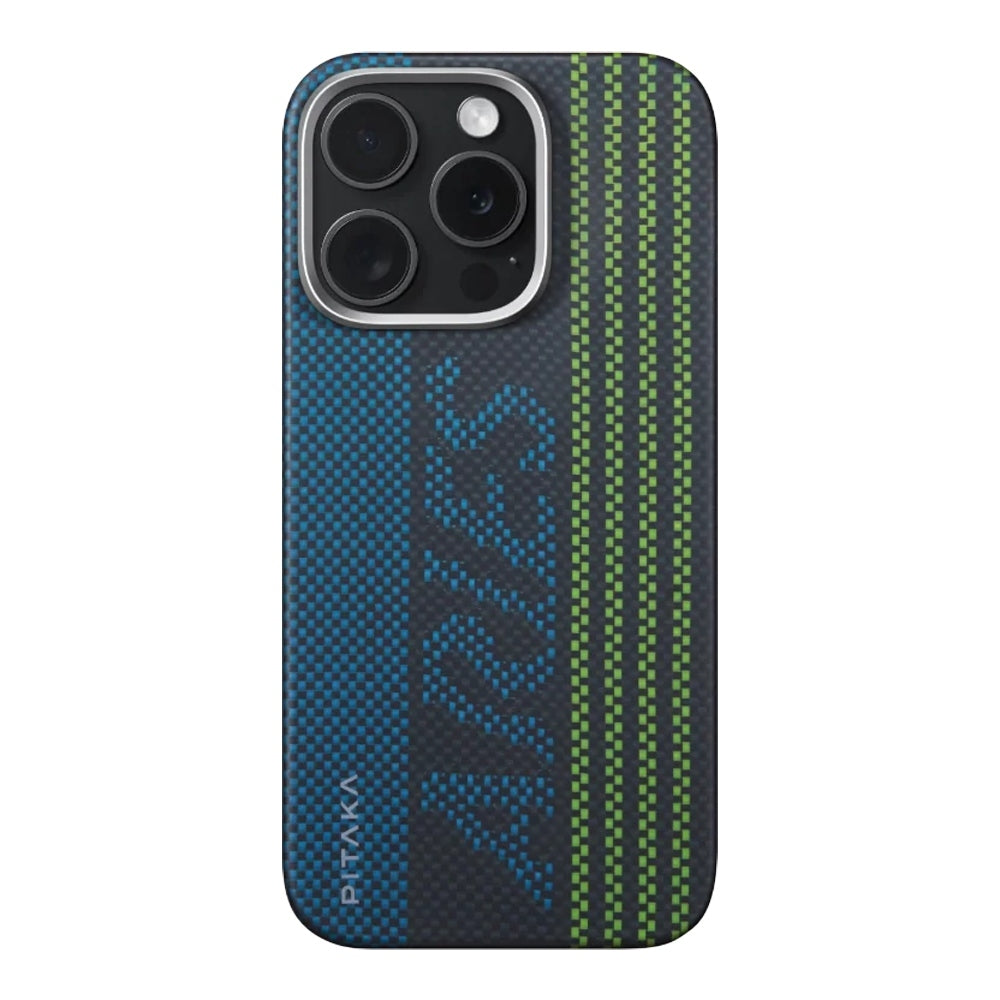 Pitaka Aries Tactile Woven Case เคสเส้นใยอะรามิดเรืองแสงระดับพรีเมียม สำหรับ 16 Pro / 16 Pro Max