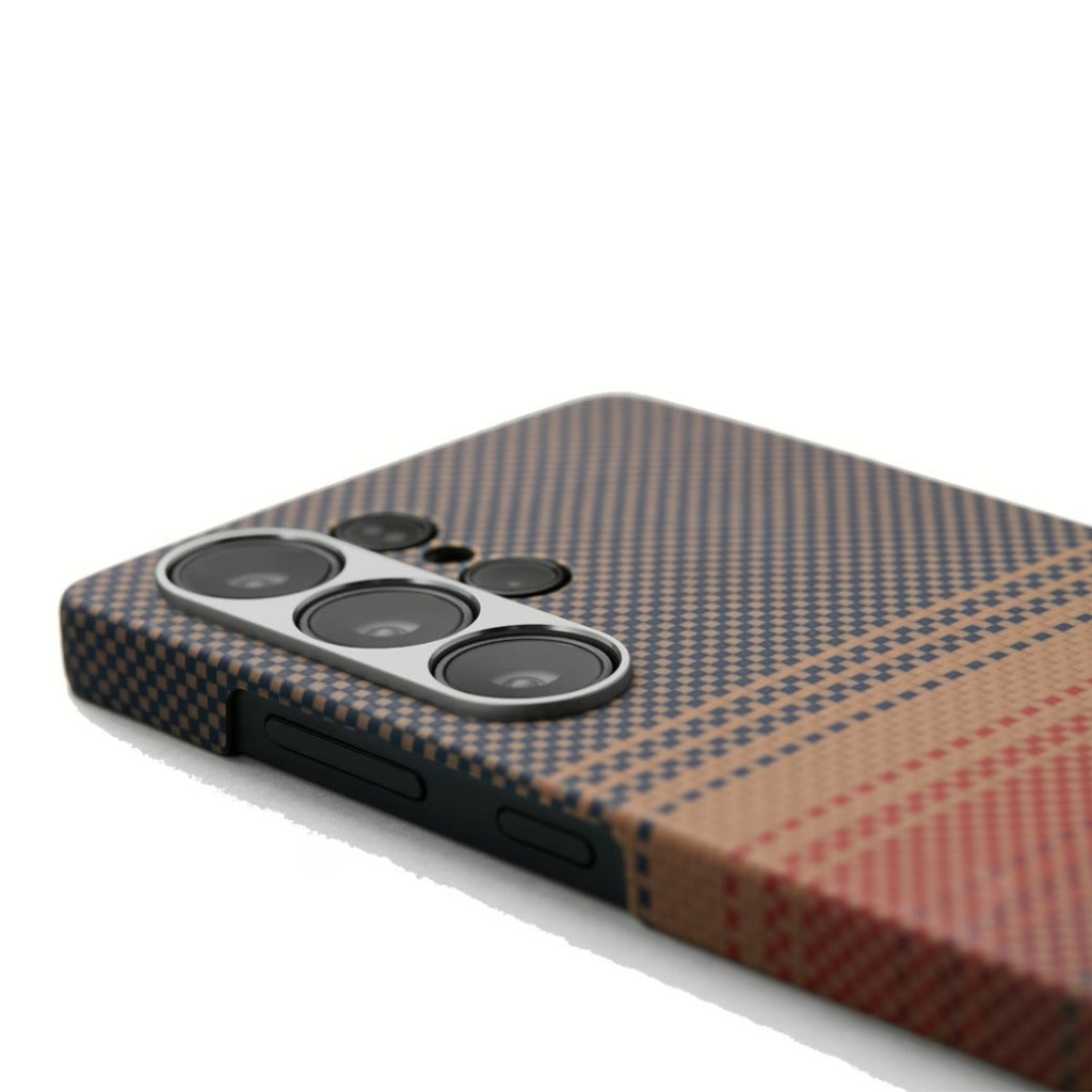 Pitaka Tactile Woven เคสเส้นใยอะรามิดระดับพรีเมียม Samsung Galaxy S25 Ultra - สี Sunset