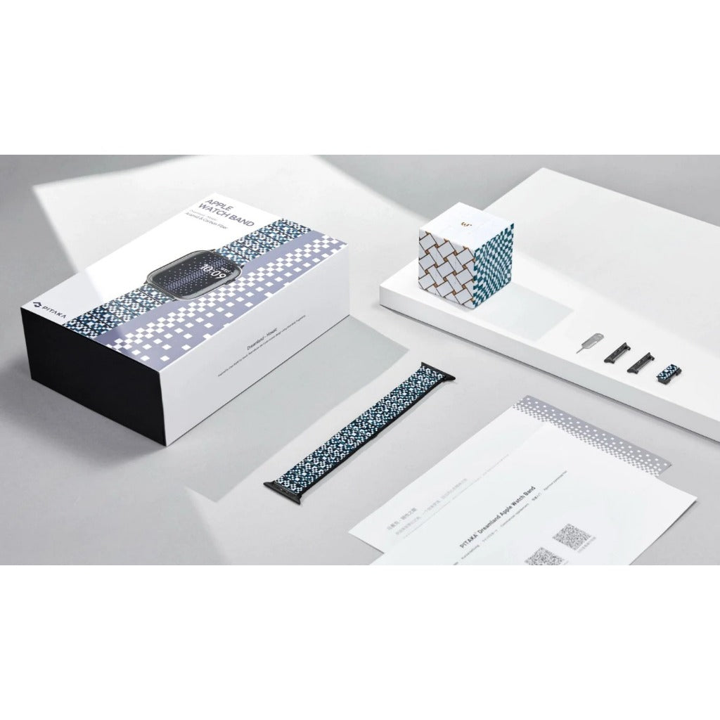 Pitaka Dreamland Chroma Carbon Band สายนาฬิกาสำหรับ Apple Watch - สี Mosaic