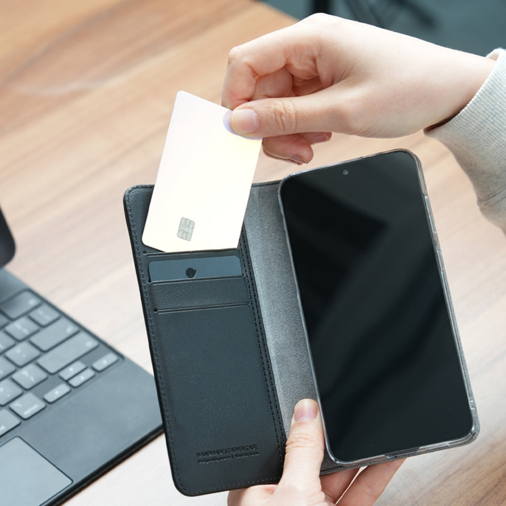 ARAREE MUSTANG DIARY เคสหนังพรีเมียม พร้อมช่องใส่บัตร สำหรับ Samsung Galaxy S25 Series