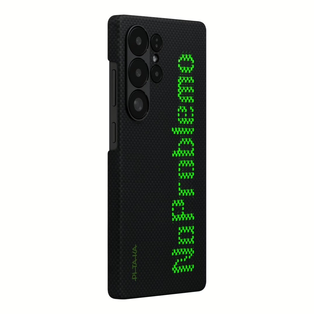 Pitaka Aries Tactile Woven เคสเส้นใยอะรามิดเรืองแสงระดับพรีเมียม Samsung Galaxy S25 Ultra