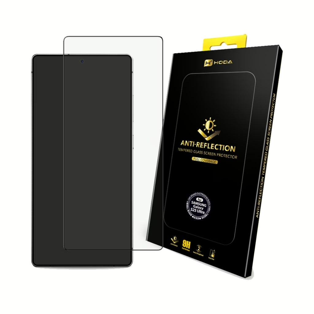 Hoda Anti-Reflection (AR) Tempered Glass ฟิล์มกระจกกันรอยป้องกันแสงสะท้อน สำหรับ Galaxy S25 Ultra