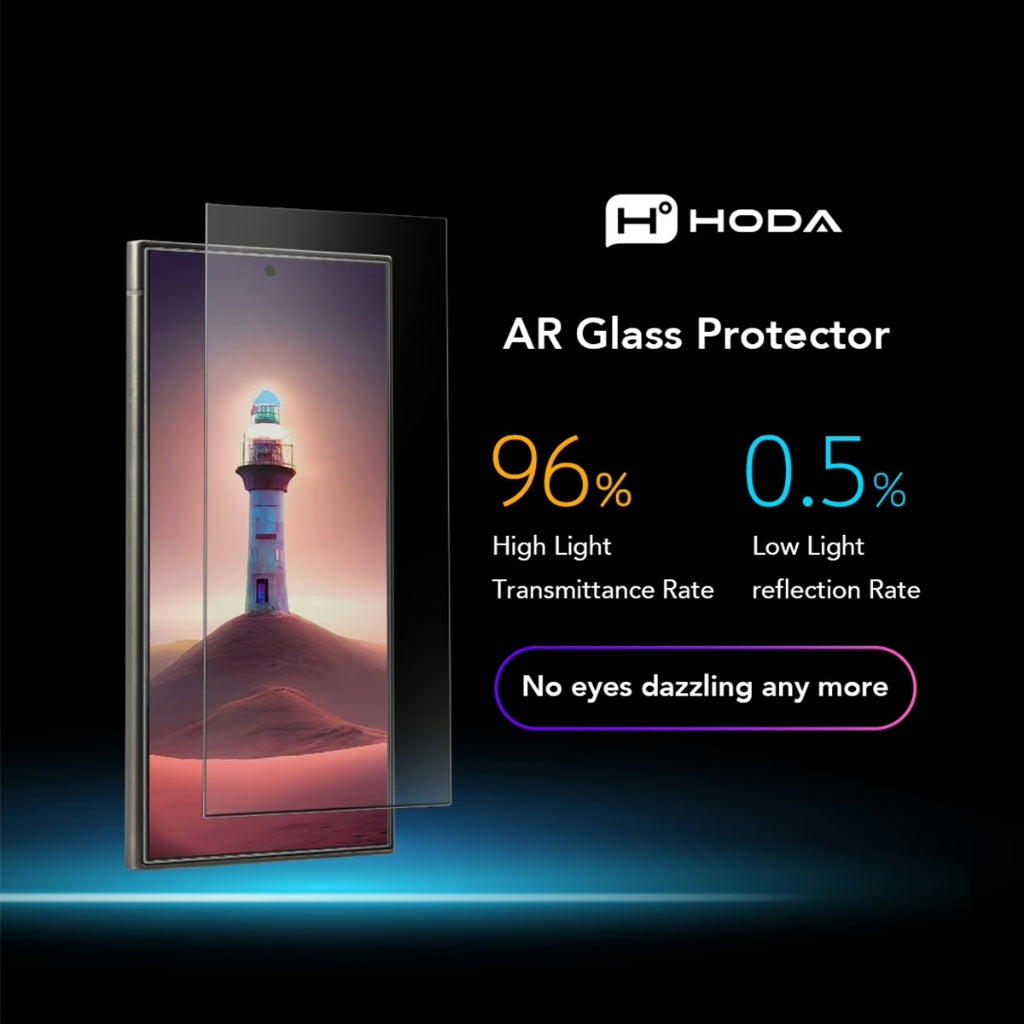 Hoda Anti-Reflection (AR) Tempered Glass ฟิล์มกระจกกันรอยป้องกันแสงสะท้อน สำหรับ Galaxy S25 Ultra