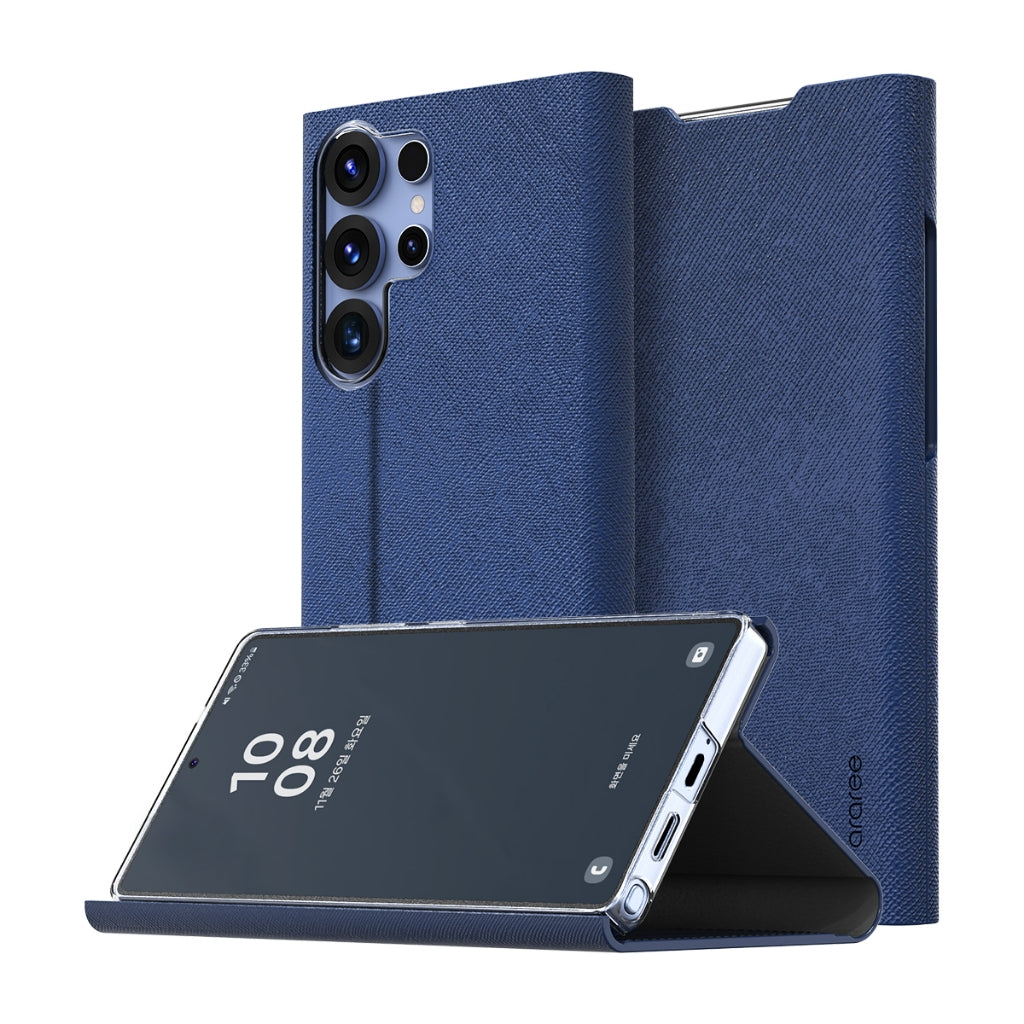 ARAREE BONNET STAND เคสหนังฝาพับตั้งได้ Samsung Galaxy S25 Ultra