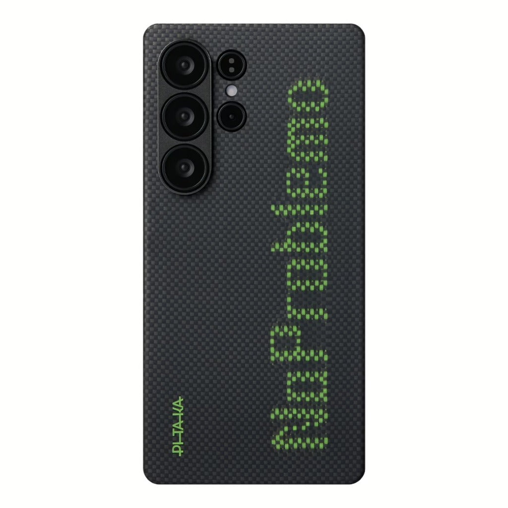Pitaka Aries Tactile Woven เคสเส้นใยอะรามิดเรืองแสงระดับพรีเมียม Samsung Galaxy S25 Ultra