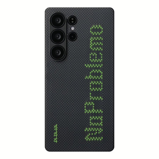 Pitaka Aries Tactile Woven เคสเส้นใยอะรามิดเรืองแสงระดับพรีเมียม Samsung Galaxy S25 Ultra