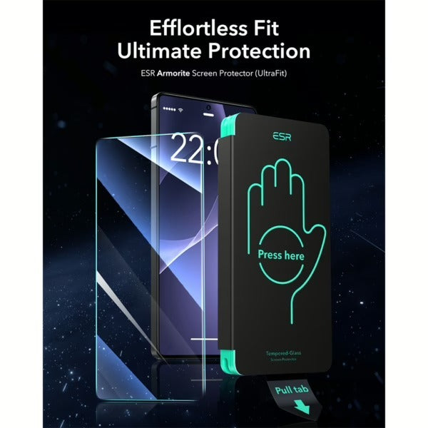 ESR Tempered Glass Screen ฟิล์มกระจกกันรอย สำหรับ Samsung Galaxy S25 Ultra - สี Clear (2 แพ็ค)