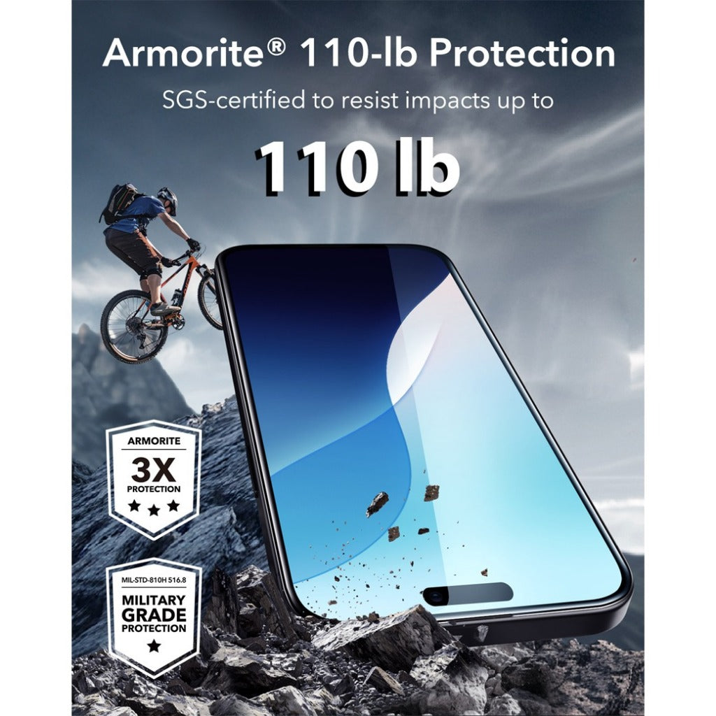 ESR Armorite Screen Protector ฟิล์มกระจกสำหรับ 16 / 16 Plus / 16 Pro / 16 Pro Max - สี Clear