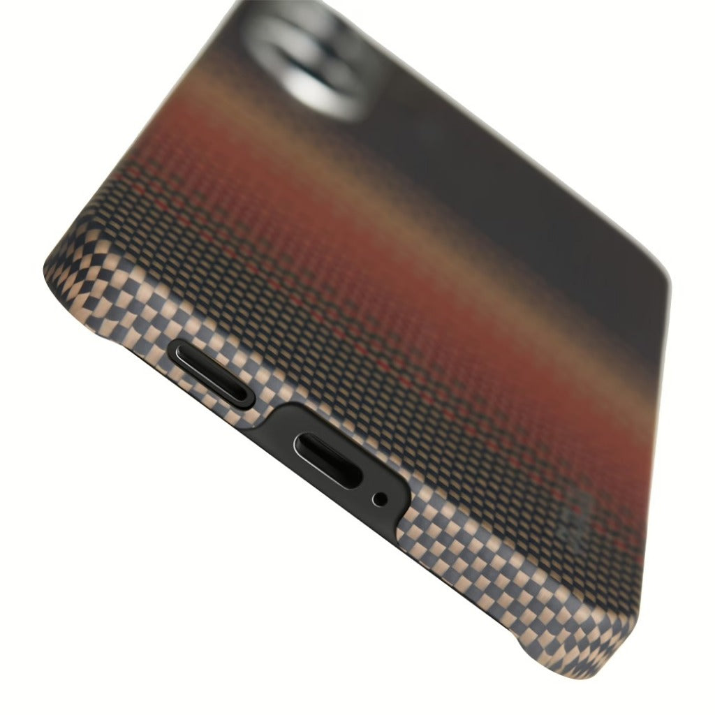 Pitaka Tactile Woven เคสเส้นใยอะรามิดระดับพรีเมียม Samsung Galaxy S25 Ultra - สี Sunset