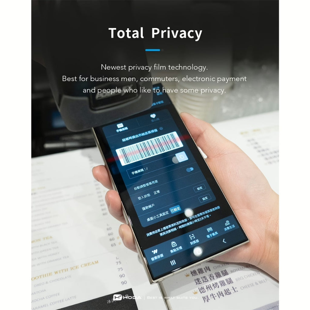 Hoda Anti-Peeper (Privacy) Tempered Glass ฟิล์มกระจกป้องกันการแอบมอง สำหรับ Galaxy S25 Ultra