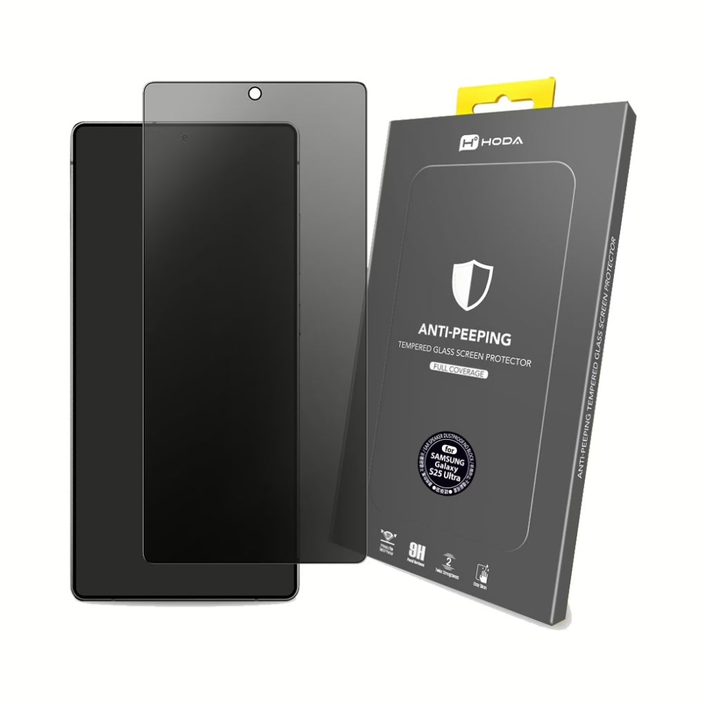 Hoda Anti-Peeper (Privacy) Tempered Glass ฟิล์มกระจกป้องกันการแอบมอง สำหรับ Galaxy S25 Ultra