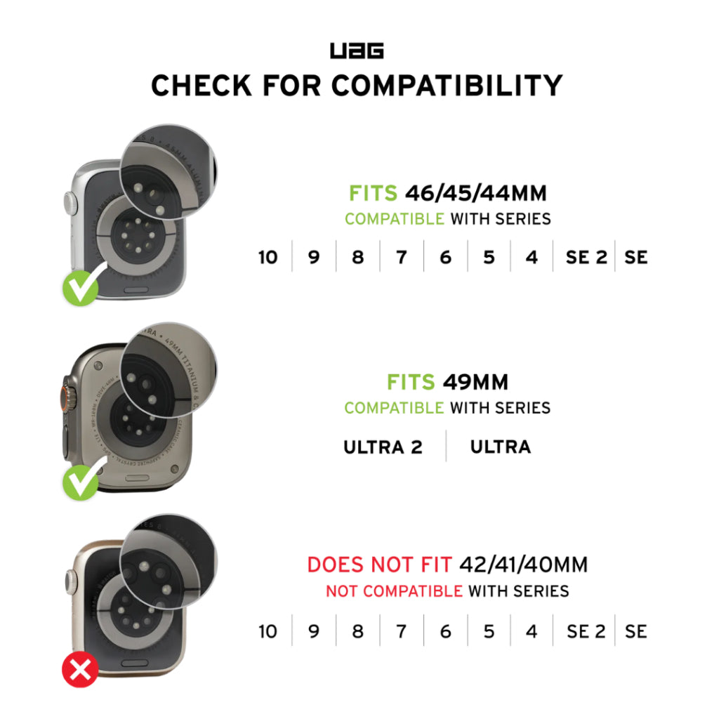 UAG Civilian สายนาฬิกาสำหรับ Apple Watch ขนาด 42/44/45/49mm - ประกัน 1 ปี