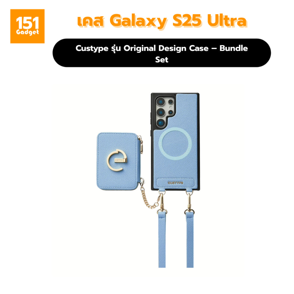 Custype Original Design Case เคสหนังพรีเมียมพร้อมสายสะพาย และ Wallet สำหรับ Samsung Galaxy S25 Ultra
